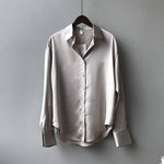 Lauriane Satin Blouse Lauriane Satin Blouse Louise Perrin Grey 8 