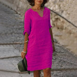 Maelis Dress Maelis Dress Louise Perrin Fuchsia Pink 8 