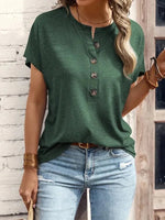 Alix Button Blouse Alix Button Blouse Louise Perrin Green 8 