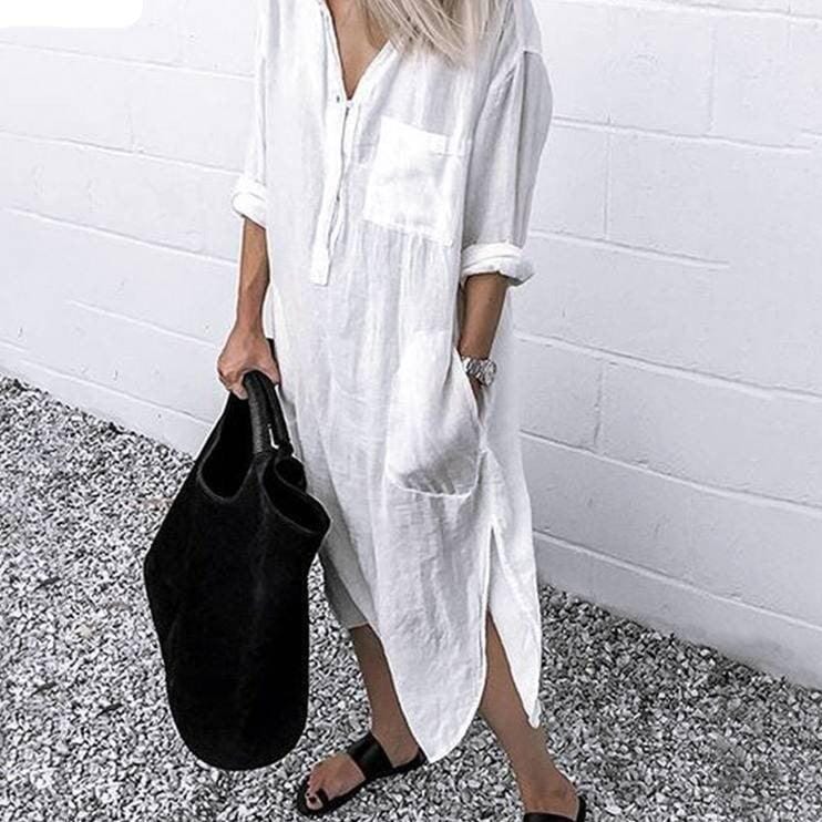 Elina Shirt Dress Elina Shirt Dress Louise Perrin White 8 
